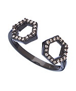 Melanie Auld Open Double Hexagon Ring